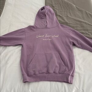 Sporty & Rich Lavender Hoodie